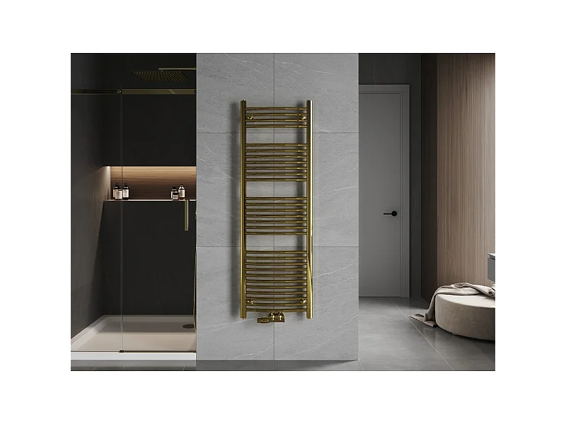 Mexen Ares radiador de casa de banho 1500 x 500 mm, 498 W, dourado - W102-1500-500-00-50