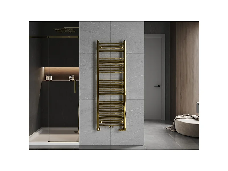 Mexen Ares radiador de casa de banho 1500 x 500 mm, 498 W, dourado - W102-1500-500-00-50