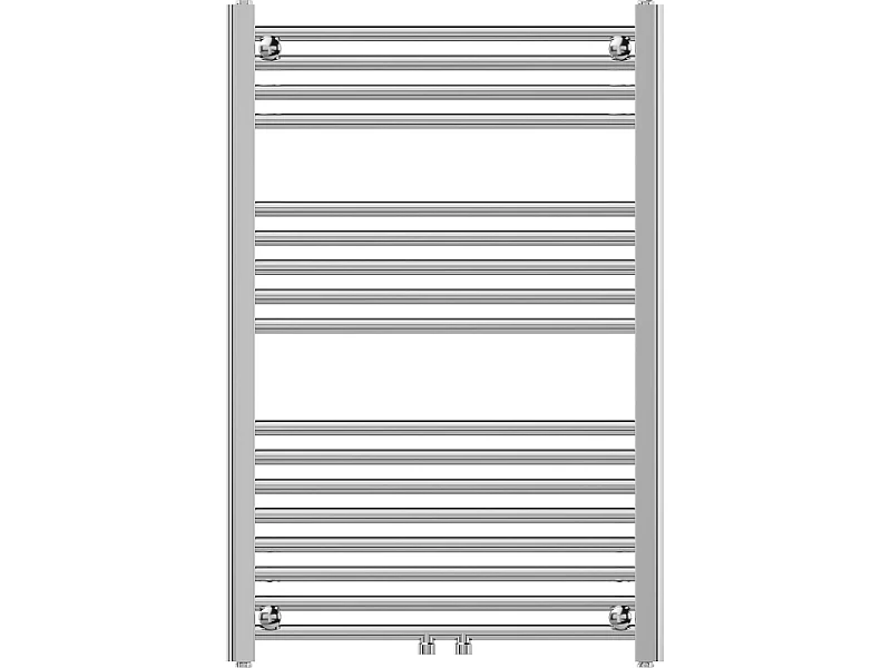 Mexen Mars radiador de casa de banho 900 x 600 mm, 340 W, cromado - W110-0900-600-00-01