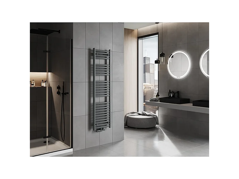 Mexen Hades radiador de casa de banho 1500 x 400 mm, 583 W, antracite - W104-1500-400-00-66