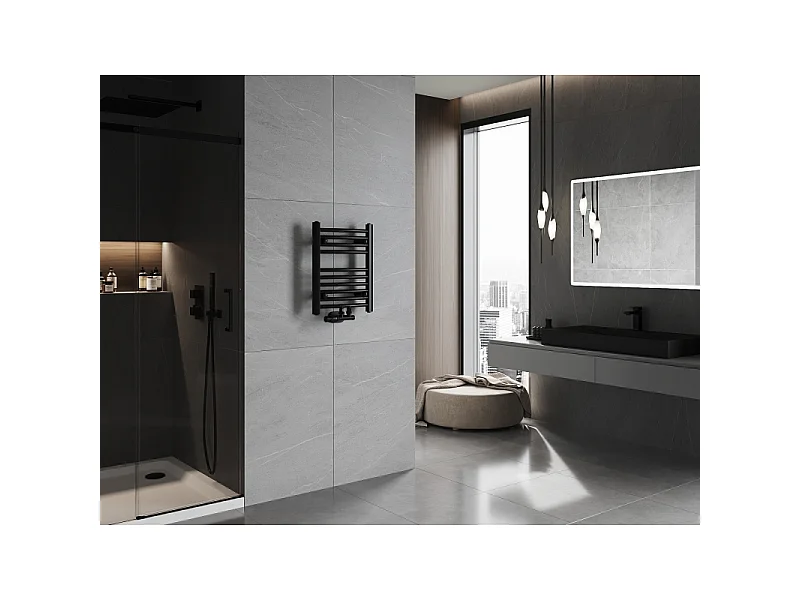 Mexen Ares radiador de casa de banho 500 x 400 mm, 179 W, preto - W102-0500-400-00-70