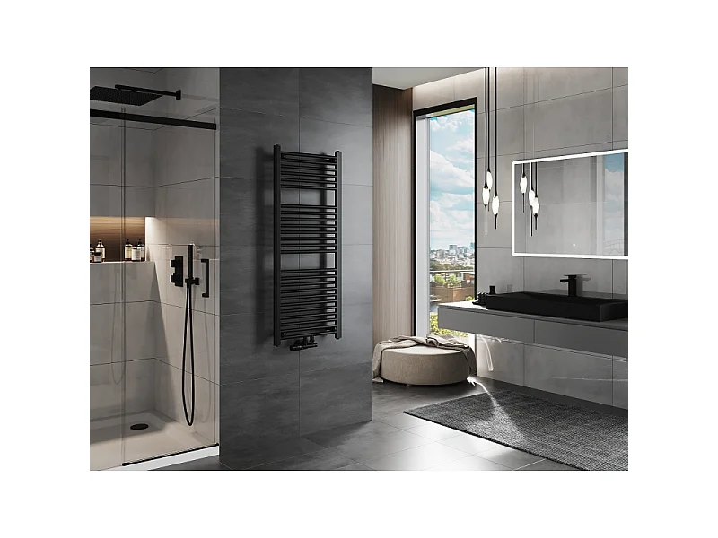 Mexen Mars radiador de casa de banho 1200 x 500 mm, 528 W, preto - W110-1200-500-00-70
