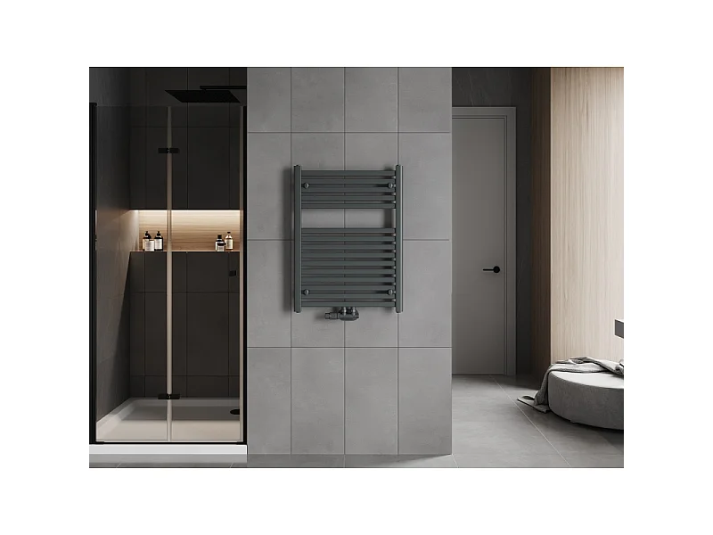 Mexen Hades radiador de casa de banho 800 x 600 mm, 452 W, antracite - W104-0800-600-00-66