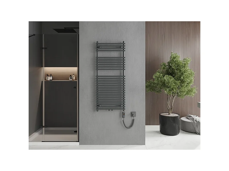 Mexen Sol radiateur électrique 1200 x 500 mm, 600 W, anthracite - W125-1200-500-2600-66