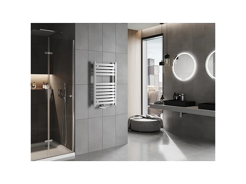 Mexen Uran radiateur de salle de bain 800 x 500 mm, 287 W, chrome - W105-0800-500-00-01