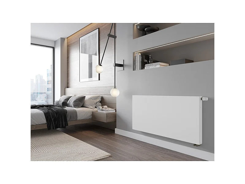 Mexen Flat CVF21 Panel Radiator 900 x 700 mm, Bottom Connection, 1113 W, White - W621F-090-070-00