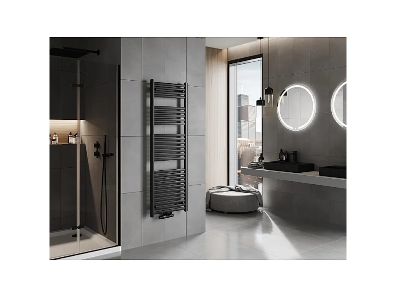 Mexen Hades radiador de casa de banho 1500 x 500 mm, 703 W, preto - W104-1500-500-00-70
