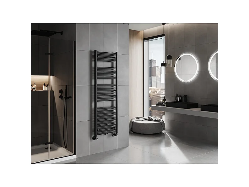 Mexen Hades radiador de casa de banho 1500 x 500 mm, 703 W, preto - W104-1500-500-00-70
