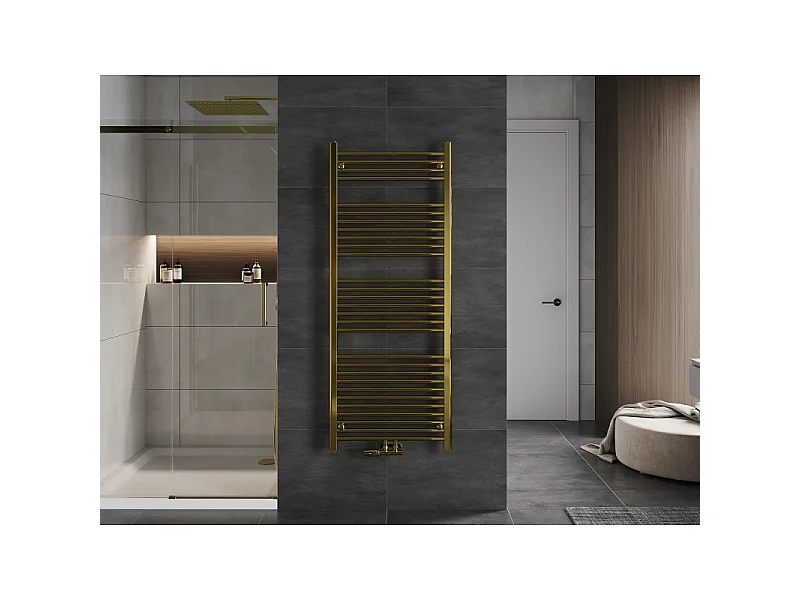 Mexen Mars radiador de casa de banho 1500 x 600 mm, 576 W, dourado - W110-1500-600-00-50