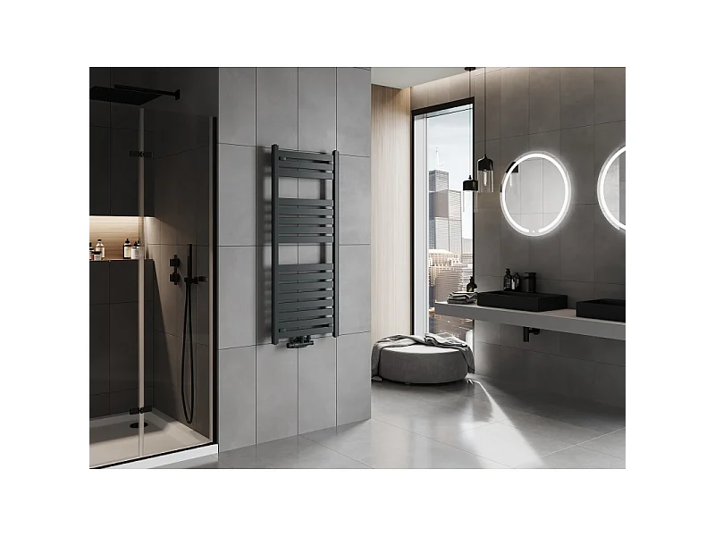 Mexen Uran radiateur de salle de bain 1200 x 500 mm, 534 W, anthracite - W105-1200-500-00-66