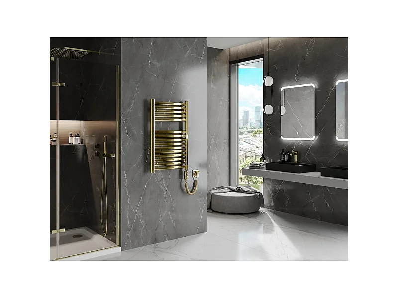 Mexen Helios radiateur électrique 800 x 500 mm, 300 W, doré - W103-0800-500-2300-50