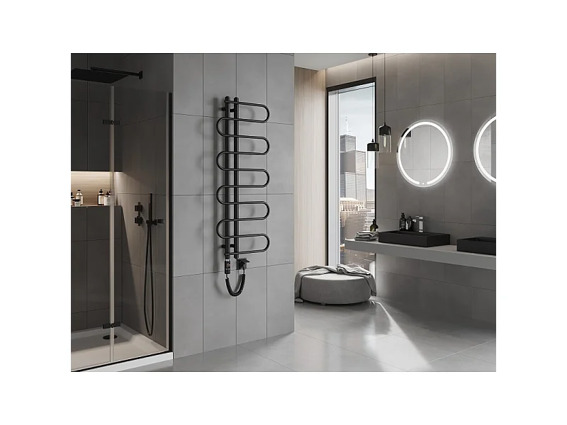 Mexen Kiso elektrische radiator 1250 x 500 mm, 300 W, zwart - W114-1250-500-2300-70