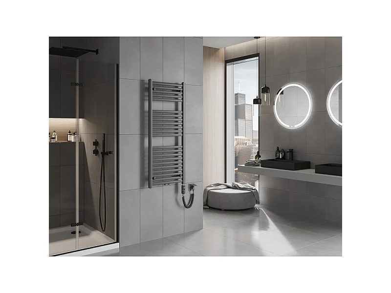 Mexen Hades radiateur électrique 1200 x 500 mm, 600 W, anthracite - W104-1200-500-2600-66