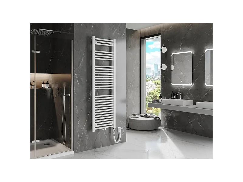 Mexen Pluton radiateur électrique 1700 x 500 mm, 900 W, blanc - W106-1700-500-2900-20