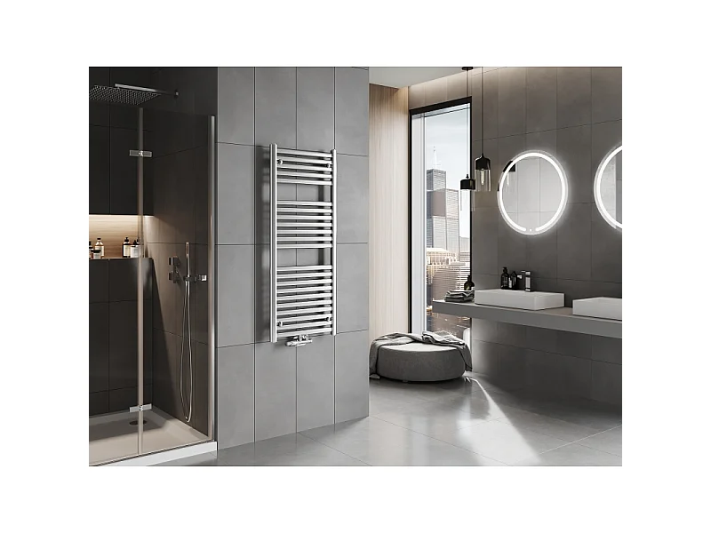 Mexen Hades radiador de casa de banho 1200 x 500 mm, 450 W, cromado - W104-1200-500-00-01
