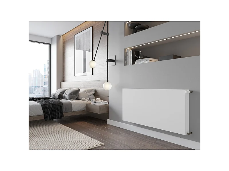 Mexen Flat CF22 panel radiator 600 x 700 mm, side connection, 1108 W, white - W422F-060-070-00