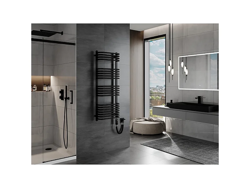 Mexen Apollo radiateur électrique 1210 x 450 mm, 600 W, noir - W117-1210-450-2600-70