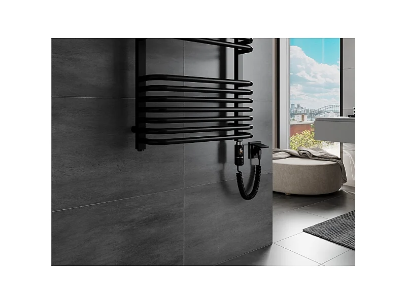Mexen Apollo radiateur électrique 1210 x 450 mm, 600 W, noir - W117-1210-450-2600-70