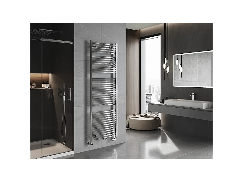 Mexen Ares radiador de casa de banho 1800 x 600 mm, 757 W, cromado - W102-1800-600-00-01