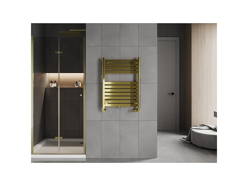 Mexen Uran radiador de casa de banho 800 x 600 mm, 336 W, dourado - W105-0800-600-00-50