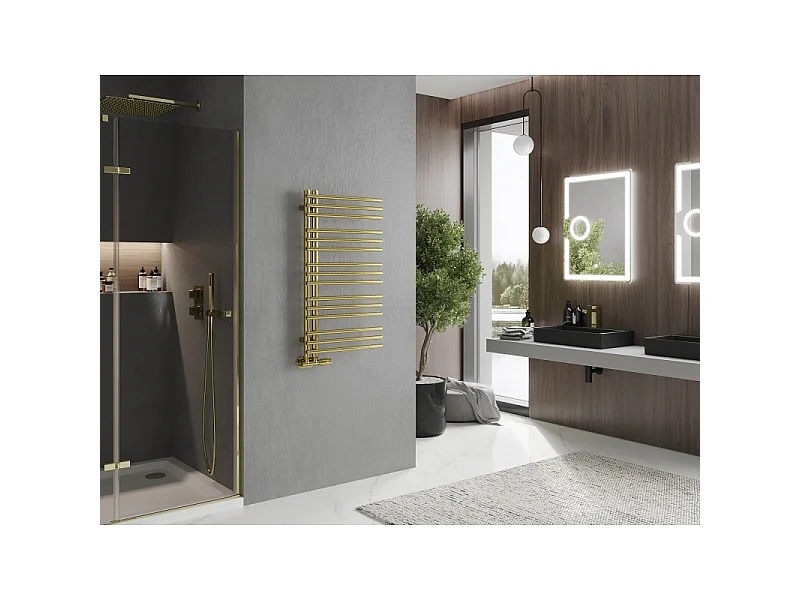 Mexen Neptun radiateur de salle de bain décoratif 900 x 500 mm, 291 W, doré - W101-0900-500-00-50