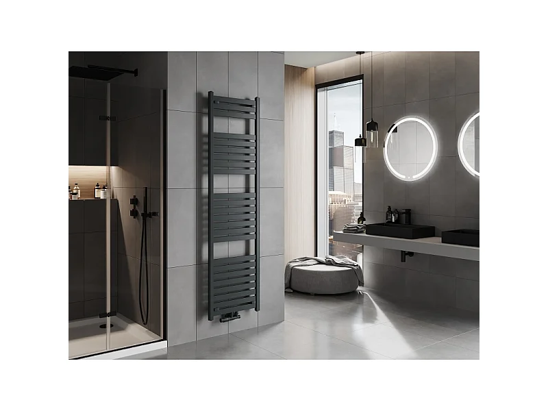 Mexen Uran radiador de casa de banho 1800 x 500 mm, 801 W, antracite - W105-1800-500-00-66