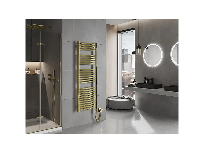 Mexen Hades radiateur électrique 1500 x 500 mm, 600 W, doré - W104-1500-500-2600-50