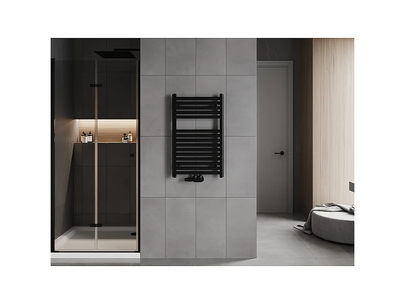 Mexen Hades radiador de casa de banho 800 x 500 mm, 386 W, preto - W104-0800-500-00-70