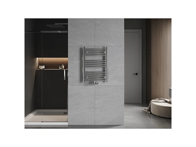 Mexen Ares bathroom radiator 700 x 500 mm, 226 W, chrome - W102-0700-500-00-01