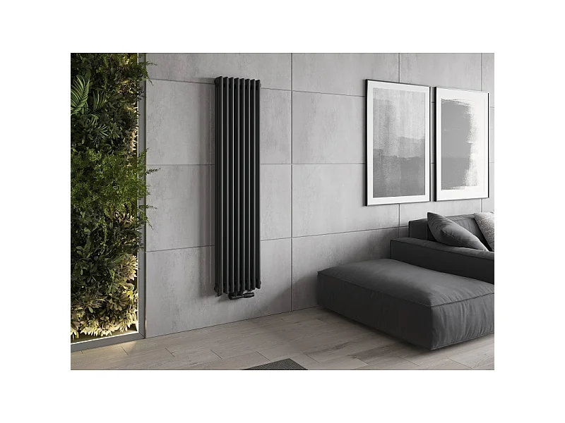 Mexen Denver decoratieve radiator 1600 x 378 mm, 1487 W, antraciet - W215-1600-378-00-66