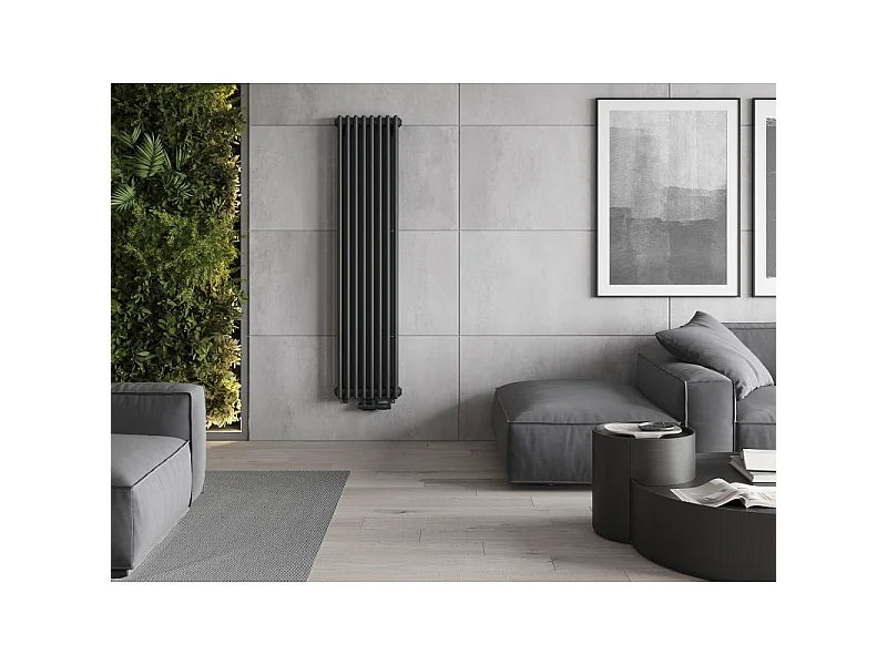 Mexen Denver decoratieve radiator 1600 x 378 mm, 1487 W, antraciet - W215-1600-378-00-66