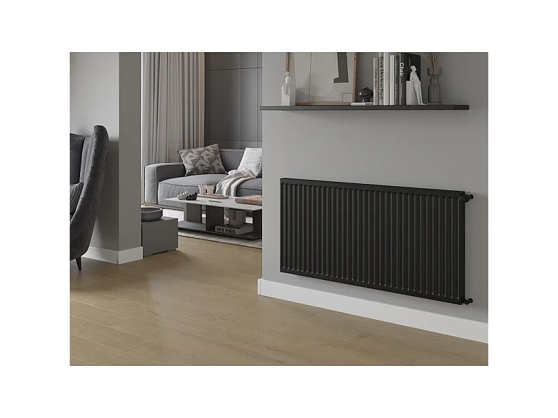 Mexen C11 radiateur à panneau 600 x 1500 mm, raccordement latéral, 1400 W, noir - W411-060-150-70