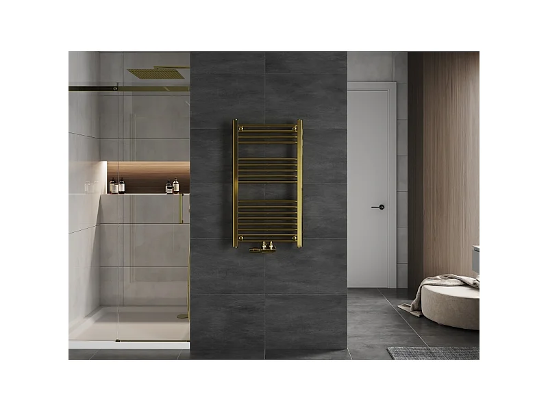 Mexen Mars aquecedor de casa de banho 900 x 500 mm, 292 W, dourado - W110-0900-500-00-50
