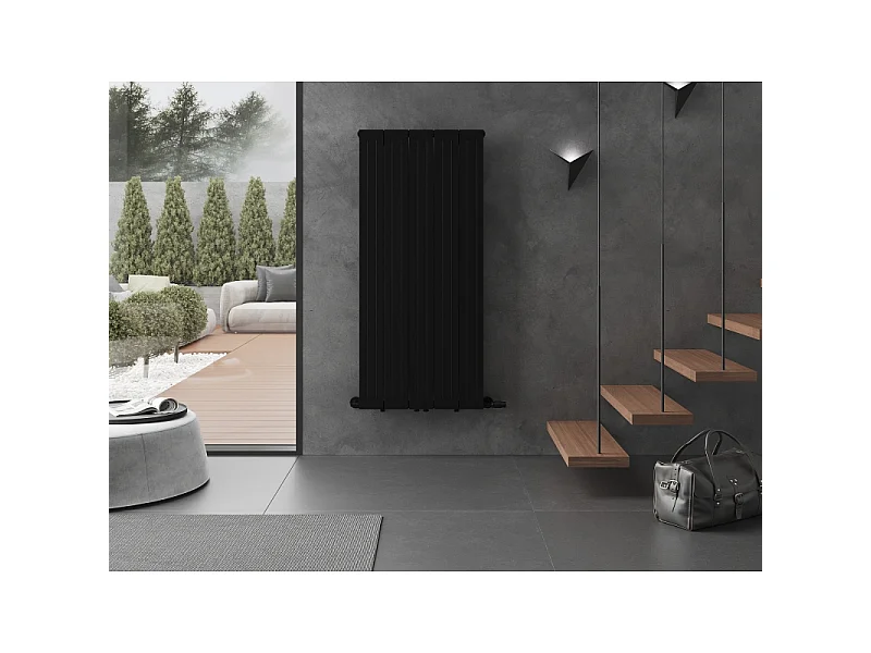 Mexen Waco radiateur décoratif 1544 x 694 mm, 1550 W, noir - W217-1544-694-00-70