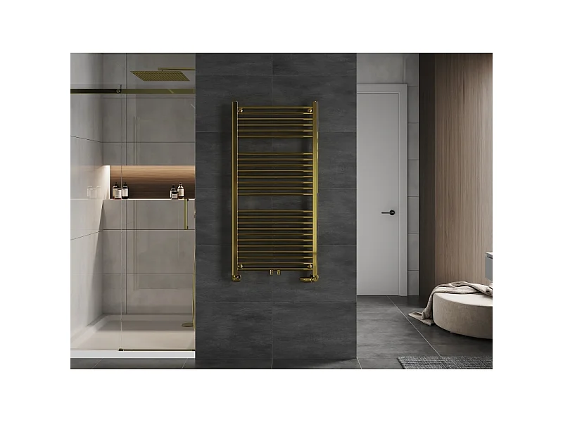 Mexen Mars radiador de casa de banho 1200 x 600 mm, 487 W, dourado - W110-1200-600-00-50