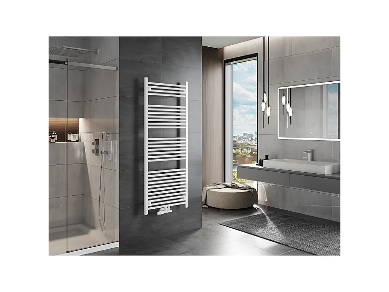 Mexen Mars radiador de casa de banho 1500 x 600 mm, 729 W, branco - W110-1500-600-00-20