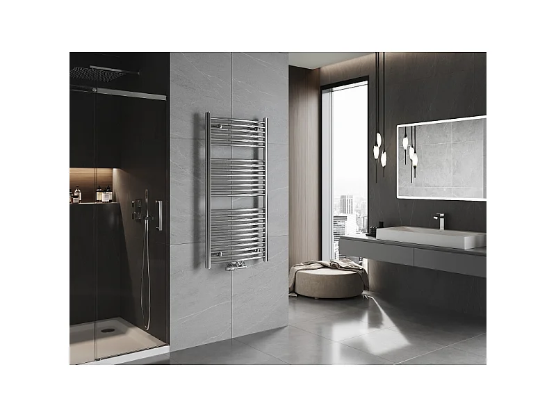 Mexen Ares radiador de casa de banho 1200 x 600 mm, 490 W, cromado - W102-1200-600-00-01