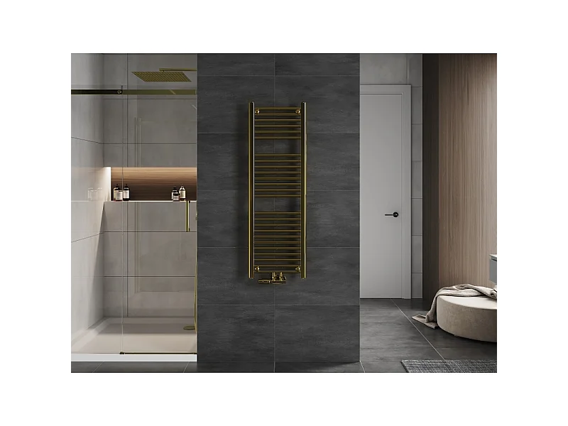 Mexen Mars radiateur de salle de bain 1200 x 400 mm, 346 W, doré - W110-1200-400-00-50