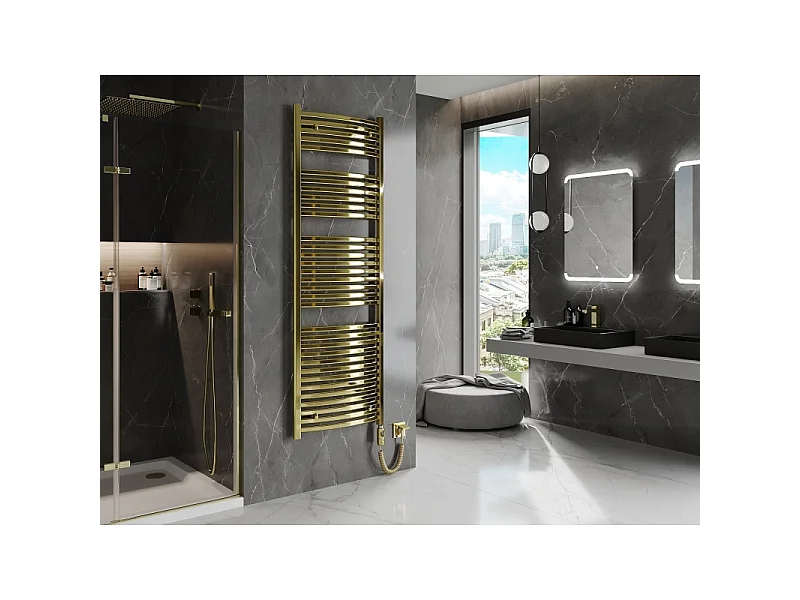 Mexen Helios radiateur électrique 1800 x 600 mm, 900 W, doré - W103-1800-600-2900-50