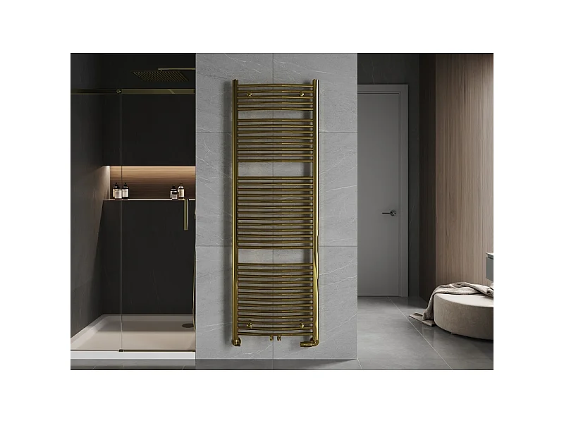 Mexen Ares radiador de casa de banho 1800 x 600 mm, 757 W, dourado - W102-1800-600-00-50