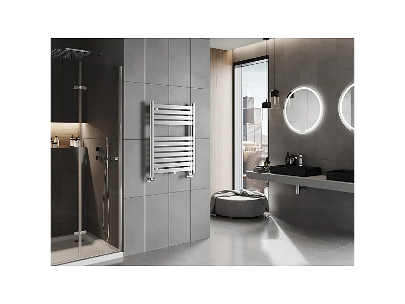 Mexen Uran radiador de casa de banho 800 x 600 mm, 336 W, cromado - W105-0800-600-00-01