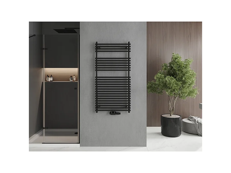 Mexen Sol radiador de casa de banho 1200 x 600 mm, 658 W, preto - W125-1200-600-00-70