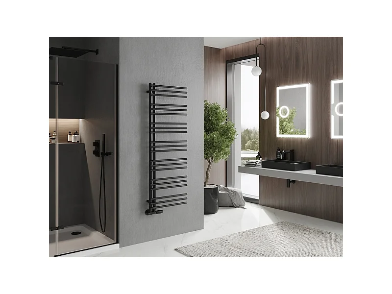 Mexen Neptun radiateur décoratif de salle de bain 1400 x 500 mm, 532 W, noir - W101-1400-500-00-70
