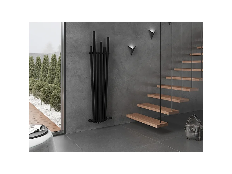 Mexen Omaha radiateur décoratif 1800 x 420 mm, 655 W, noir - W208-1800-420-00-70