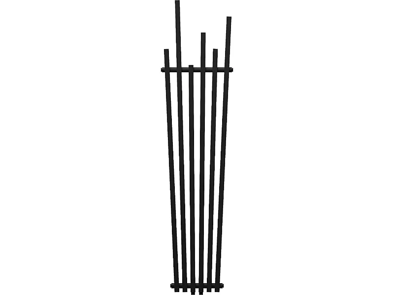 Mexen Omaha radiateur décoratif 1800 x 420 mm, 655 W, noir - W208-1800-420-00-70