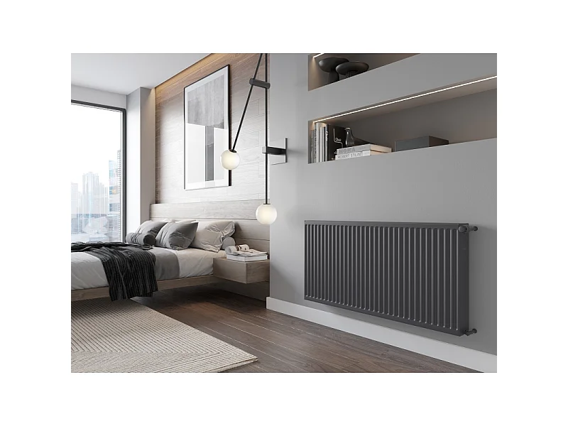 Mexen C22 radiateur plat 600 x 1100 mm, raccordement latéral, 1818 W, anthracite - W422-060-110-66