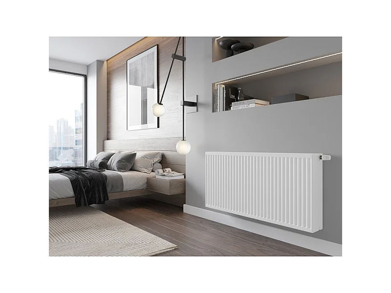 Mexen CC33 panel heater 600 x 2200 mm, bottom center connection, 5136 W, white - W6C33-060-220-00