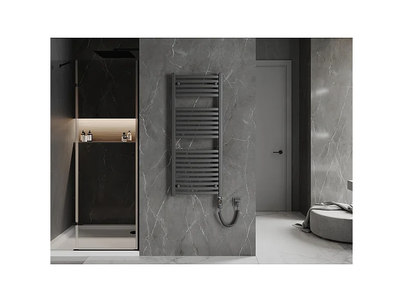 Mexen Helios Radiateur électrique 1200 x 500 mm, 600 W, anthracite - W103-1200-500-2600-66