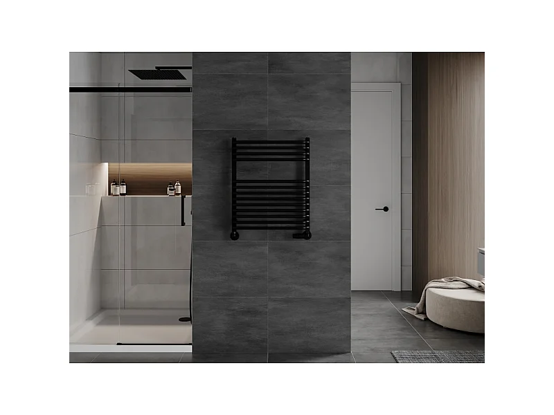 Mexen Apollo badeværelsesradiator 660 x 550 mm, 386 W, sort - W117-0660-550-00-70