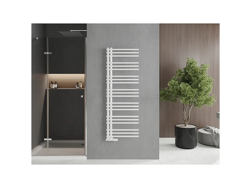 Mexen Neptun radiateur de salle de bain décoratif 1400 x 500 mm, 532 W, blanc - W101-1400-500-00-20